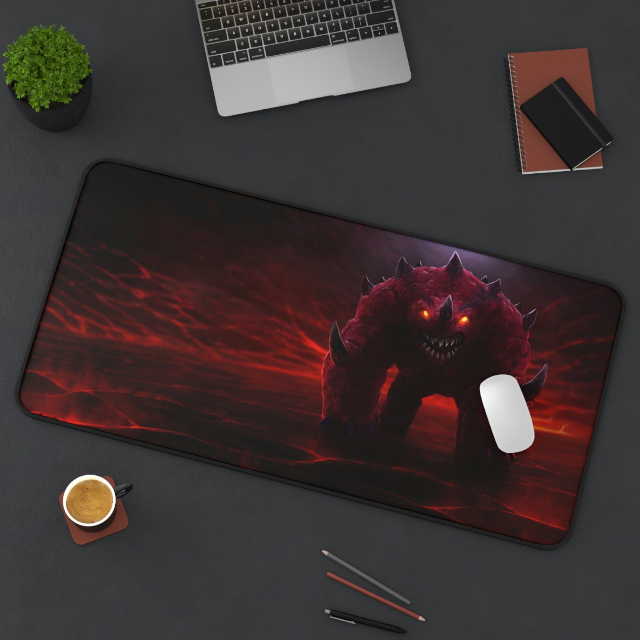 Custom Osrs Desk Mat, Jad RGB Runescape Mouse Pad, Fight Caves Boss Etsy