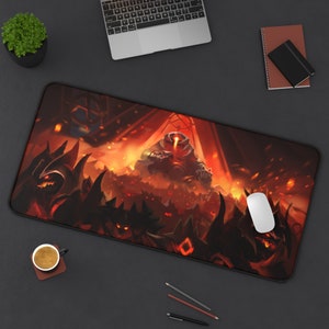Tappetino da scrivania Osrs personalizzato, tappetino per mouse Zuk Runescape, tappetino da scrivania Inferno Boss