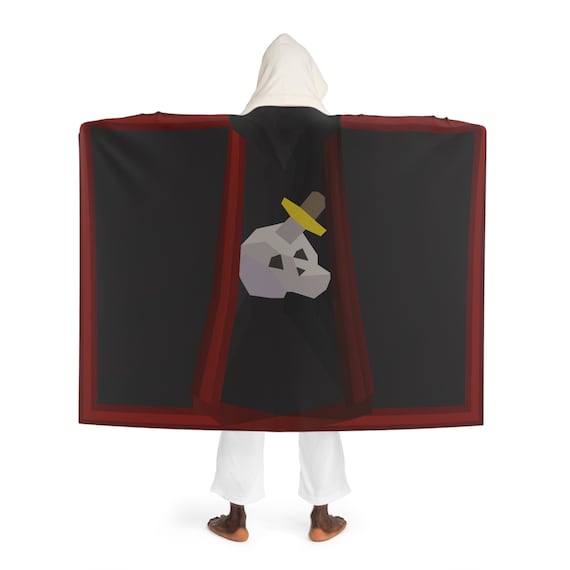 Runescape Necromancy Skillcape Hooded Sherpa Fleece Blanket 