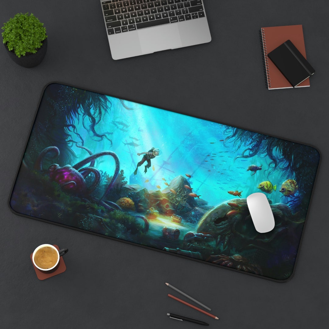 Custom Osrs Desk Mat Runescape Fossil Island Diving Mouse Etsy