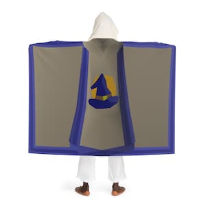 OSRS Magic Skillcape Hooded Sherpa Fleece Blanket, Old School Runescape Skill Cape, Runescape Gifts, OSRS Merch Rare