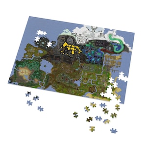 Benutzerdefinierte Osrs Puzzle, Runescape Zeah Karte, Geschenkidee