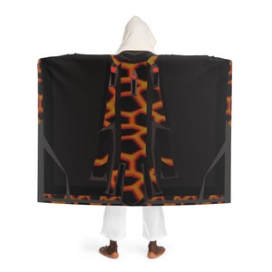 OSRS Max Inferno Skillcape Hooded Sherpa Fleece Blanket, Old School Runescape Skill Cape, Runescape Gifts, OSRS Merch Rare