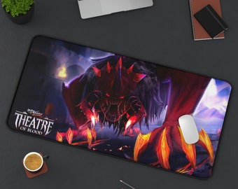 Custom Osrs Desk Mat, ToB Theatre of Blood Runescape Mouse Pad, Gift for Him