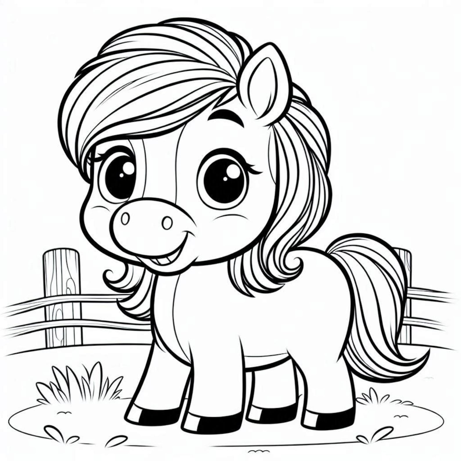 Colouring Ponies Learning Ponies Coloring Pages | 41 Printable Pages | Kids & Adult Coloring PDF ...