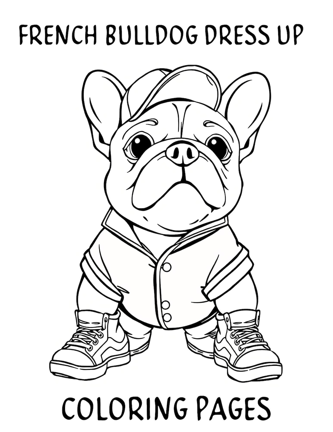75 French Bulldog Coloring Pages – Funny Frenchie Dress-up Coloring ...