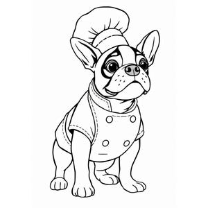 75 Cute Boston Terrier Dress Up Coloring Pages, Coloring Book, Adult Coloring Book, Kids Coloring Book, Kid Coloring Pages