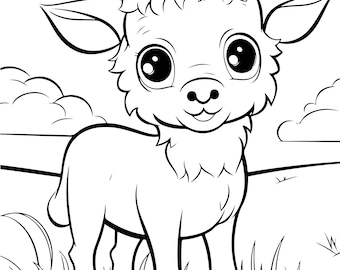 280 Farm Animals  Coloring Pages, Coloring Book, Adult Coloring Book, Kids Coloring Book, Kid Coloring Pages, Stress Relief