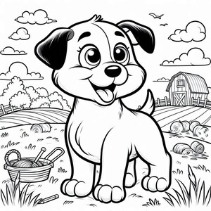 17 Adorable Dogs Coloring Pages, Coloring Book, Adult Coloring Book, Kids Coloring Book, Stress Relief, Kid Coloring Pages  - 17 Dog Pages