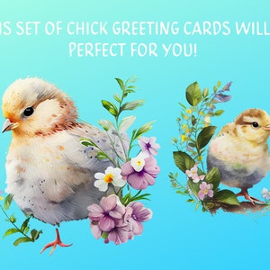 8 4 X 6 Printable (in Canva and PDF) Blank Greeting Cards - Chicks With ...