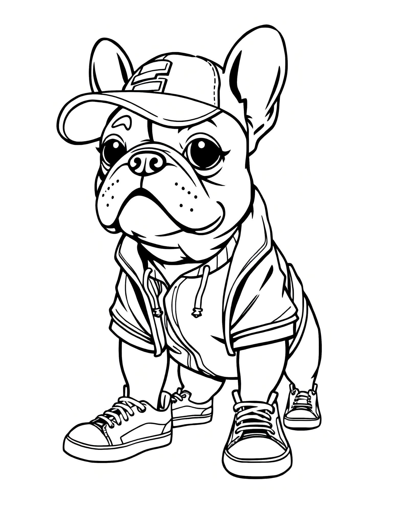 75 French Bulldog Coloring Pages – Funny Frenchie Dress-up Coloring ...