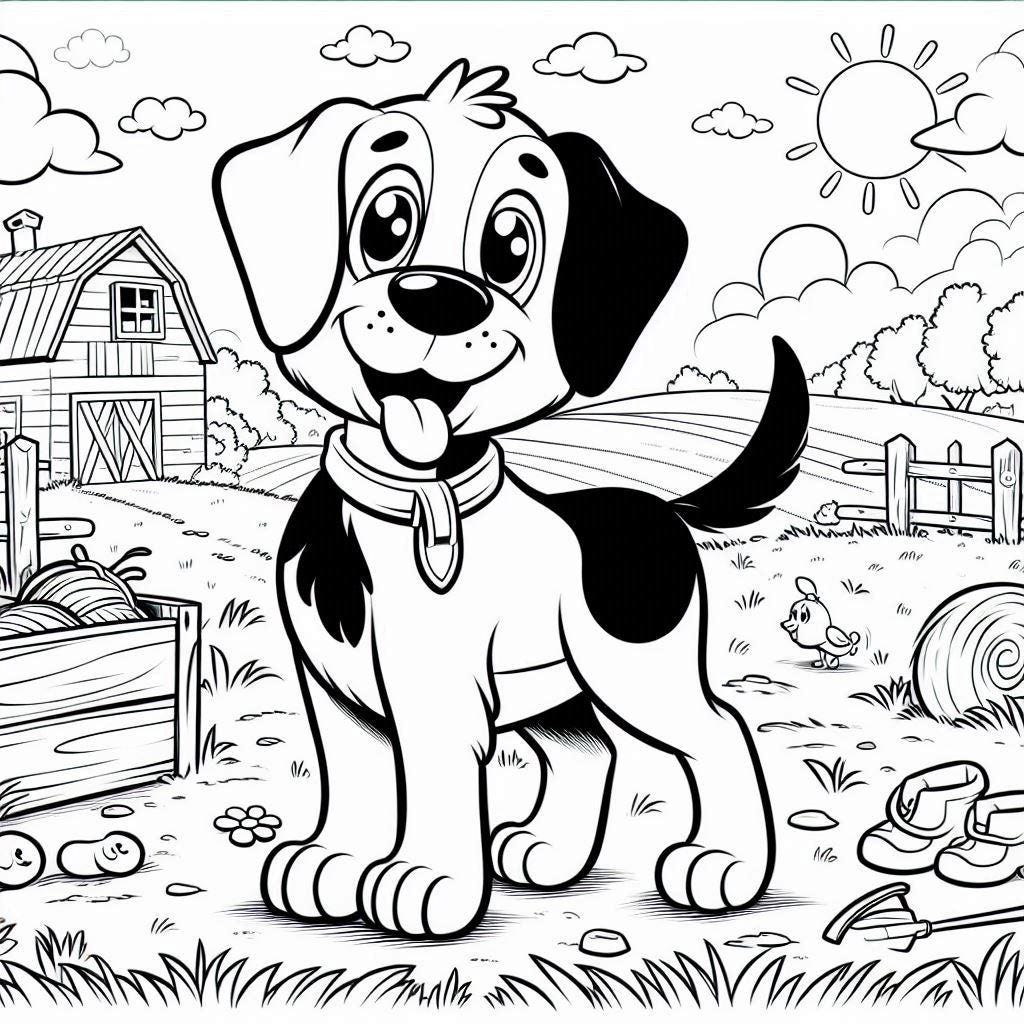 Adorable Dogs Coloring Pages | 17 Printable Pages | Kids & Adult ...