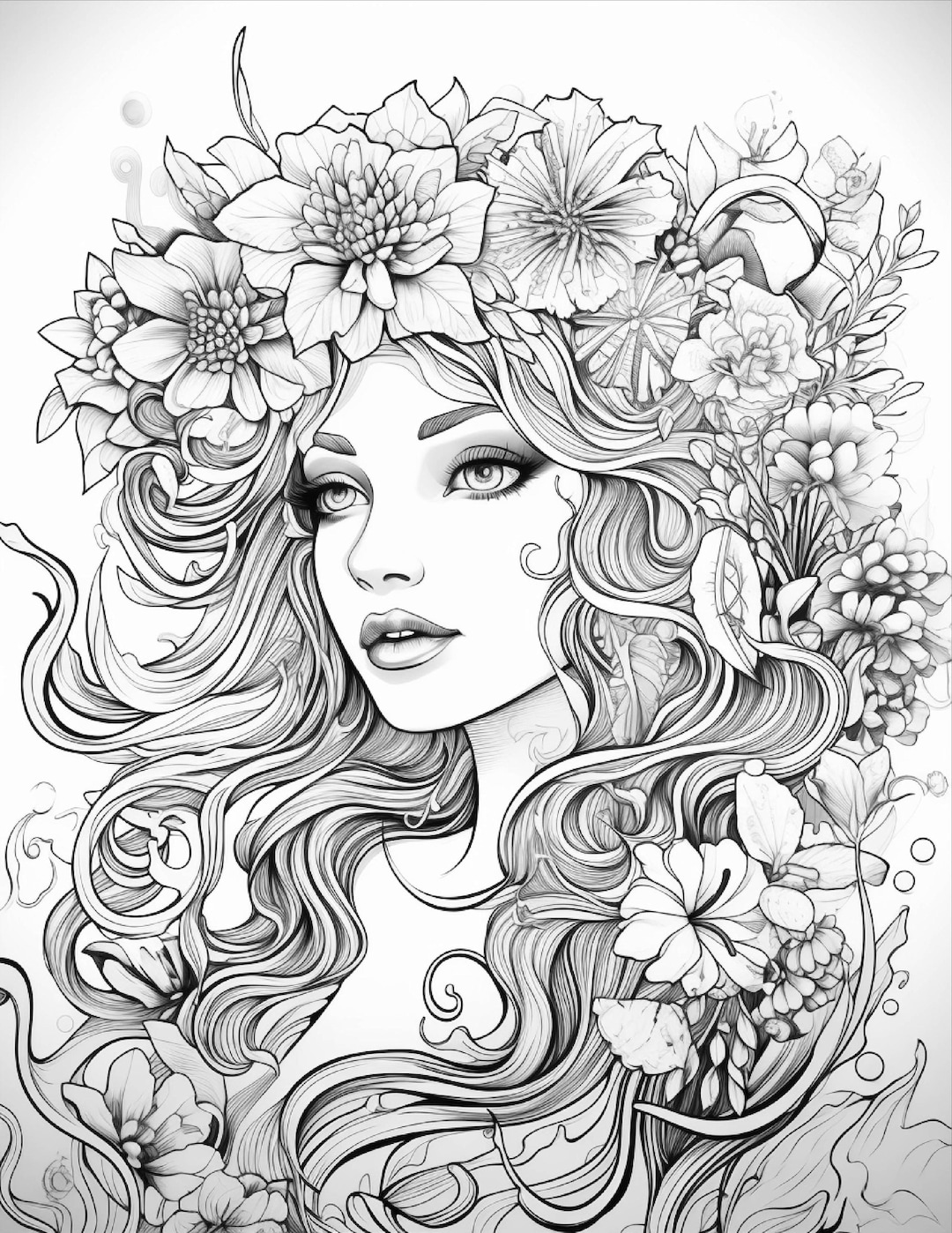 24 Summer Women Coloring Pages | Printable Fashion & Lifestyle Coloring