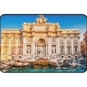Desk Mat- Trevi Fountain, Fountain in Rome, Italy, Rome Desk Mat, Trevi