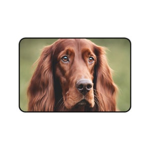 Desk Mat - Irish Setter  Dog Desk Mat, Dog Desk Pad, Dog Gift, Irish Setter Gift