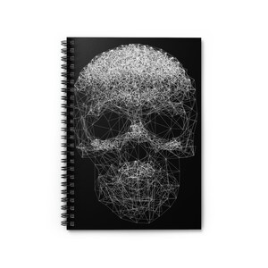 Spiral Notebook - Ruled Line - Vector Skull