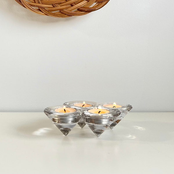 Glass Cone Candle Holder Etsy