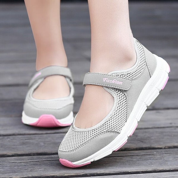 New Women Flats 2020 Spring Summer Ladies Mesh Flat Shoes Women Soft Breathable Sneakers Women Casual Shoes Zapatos De Mujer