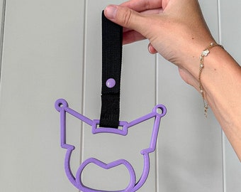 Drift Charm (Kawaii Kuro Cat) JDM Tsurikawa Hand Strap | Cute Kawaii-Shaped Hand Loop Car Decoration