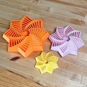 Tornado de Estrellas Fractales para la Incomodidad / Juguete de estimulación sensorial para adultos / Juguete antiestrés ASMR / Discreto y silencioso, de tamaño de bolsillo, ideal para llevar a todas partes