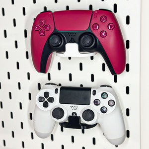 3ct Controller Display - Wand oder IKEA Skadis Pegboard - Organisation des Spielraums | Universal Halterung Spielzimmer Büro Organisation