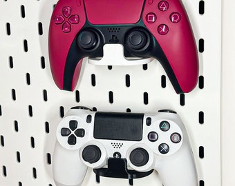 3 kt consolecontrollerdisplay - aan de muur of IKEA Skadis ophangbord - opstelling van de gamingruimte organiseren | Universal Mount Game Room Kantoororganisatie