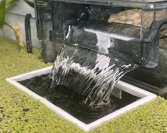 Zona de exclusión de corrales para filtro de tanque (rectangular) HOB / Resistente a las algas Protector flotante para plantas / Se adapta a los cambios de nivel de agua / Tanques sin borde
