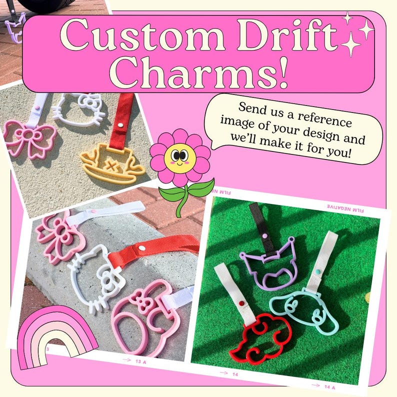 Custom Drift Charms | JDM Tsurikawa Hand Strap | Cute Kawaii-shaped ...