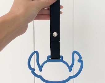 Drift Charm (Blue Alien) JDM Tsurikawa Hand Strap | Cute Kawaii-Shaped Hand Loop Car Decoration