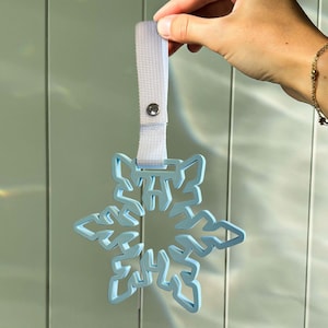 Drift Charm (sneeuwvlok) JDM Tsurikawa-handriempje | Leuke kawaii-vormige autodecoratie met handlus