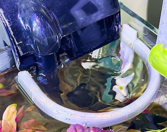 Corner Corral Mini (Rounded) | ALGAE-RESISTANT Floating Plant Protector | Adapts to Water Level Changes | Rimless Tanks