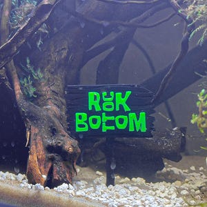 Personalized UV Sponge Sign for Reef Tanks Fishtanks, Aquariums, Reptiles, Inverts, and Amphibians