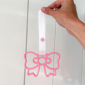 Drift Charm (Kawaii Bow) JDM Tsurikawa Hand Strap | Cute Kawaii-Shaped Hand Loop Car Decoration