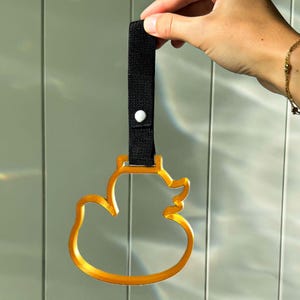 Drift Charm (Duck) JDM Tsurikawa Hand Strap | Cute Kawaii-Shaped Hand Loop Car Decoration