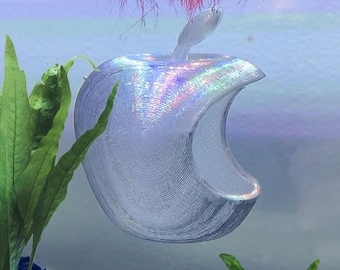 Percha/hamaca de piel de manzana para bettas, decoración y enriquecimiento para blenios/ventosa/entretenimiento para peces