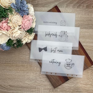 A6 Wedding Icon Cash Envelopes | Custom Envelopes | Cash Stuffing | Budgeting