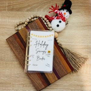 A6 Holiday Savings Binder Set | Budgeting | Cash Envelopes | Savings Planner