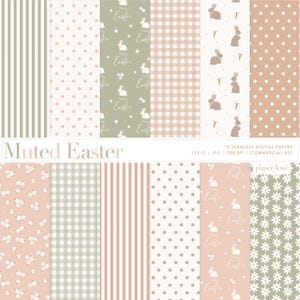 Papel digital sin costuras con diseño bohemio de Pascua, papel para álbumes de recortes con diseño de conejito de Pascua, patrón de huevo de Pascua, papel con patrón de Pascua, uso comercial