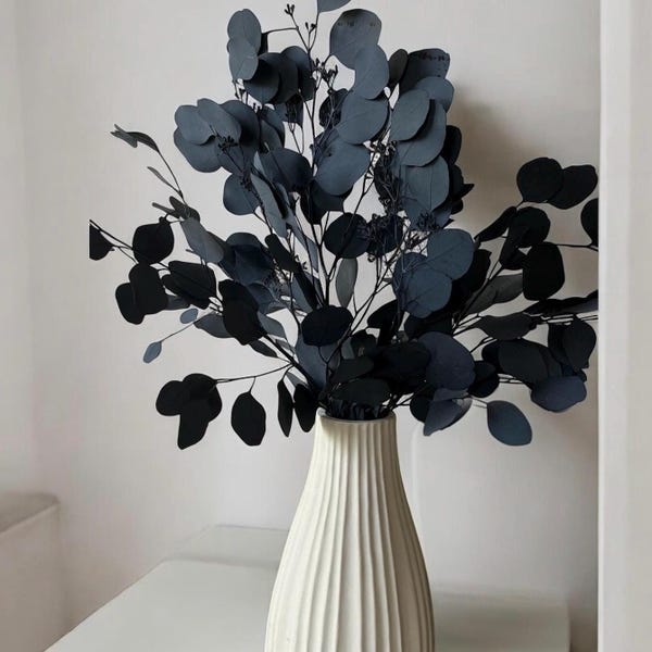 Ramo de eucalipto preservado con flores secas para decoración de bodas, estilo bohemio, estilo rústico, material natural, para hacer coronas y arreglos florales.