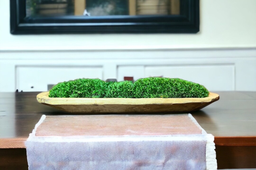Moss Bowl Centerpiece for Table Preserved Forest Moss in Etsy