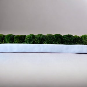 Extra long Moss Centerpiece for dining table large modern centerpiece moss bowl extra long trough with moss dough bowl office decor gift