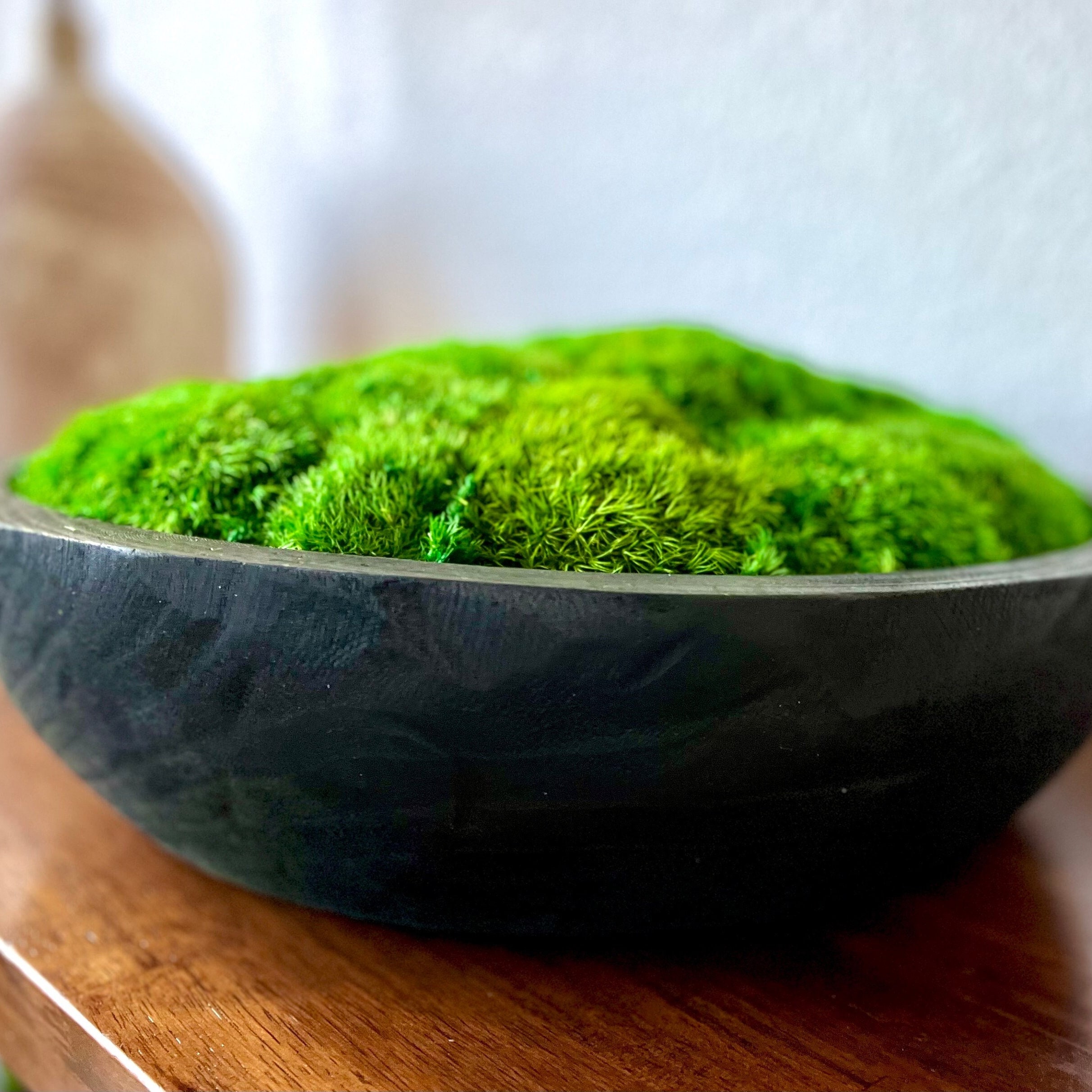 Large Moss Centerpiece for Table Moss Bowl Arrangement for Etsy