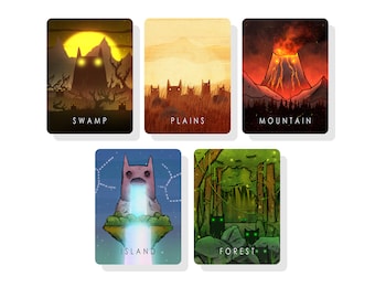 Basic Land Tokens for Magic The Gathering
