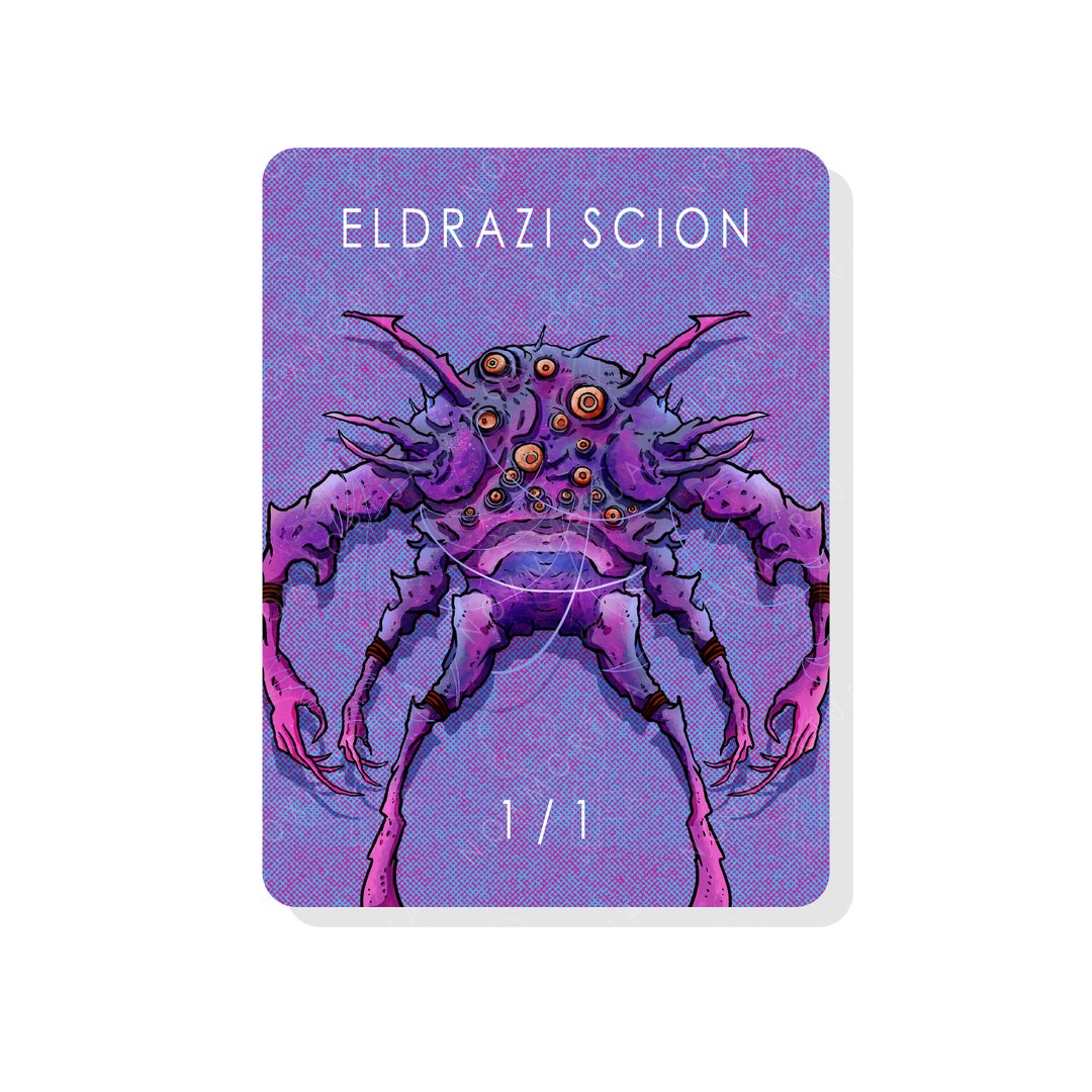 1/1 Eldrazi Scion Token for Magic the Gathering - Etsy
