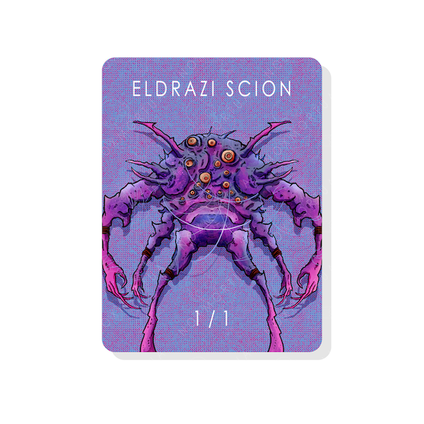 1/1 Eldrazi Scion Token for Magic The Gathering