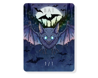 1/1 Bat Token for Magic The Gathering