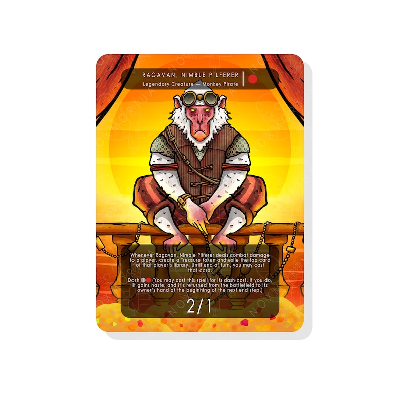 Monke Ragavan Ragavan, Nimble Pilferer Proxy for Magic the Gathering - Etsy