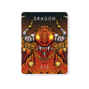 5/5 Dragon Token for Magic The Gathering