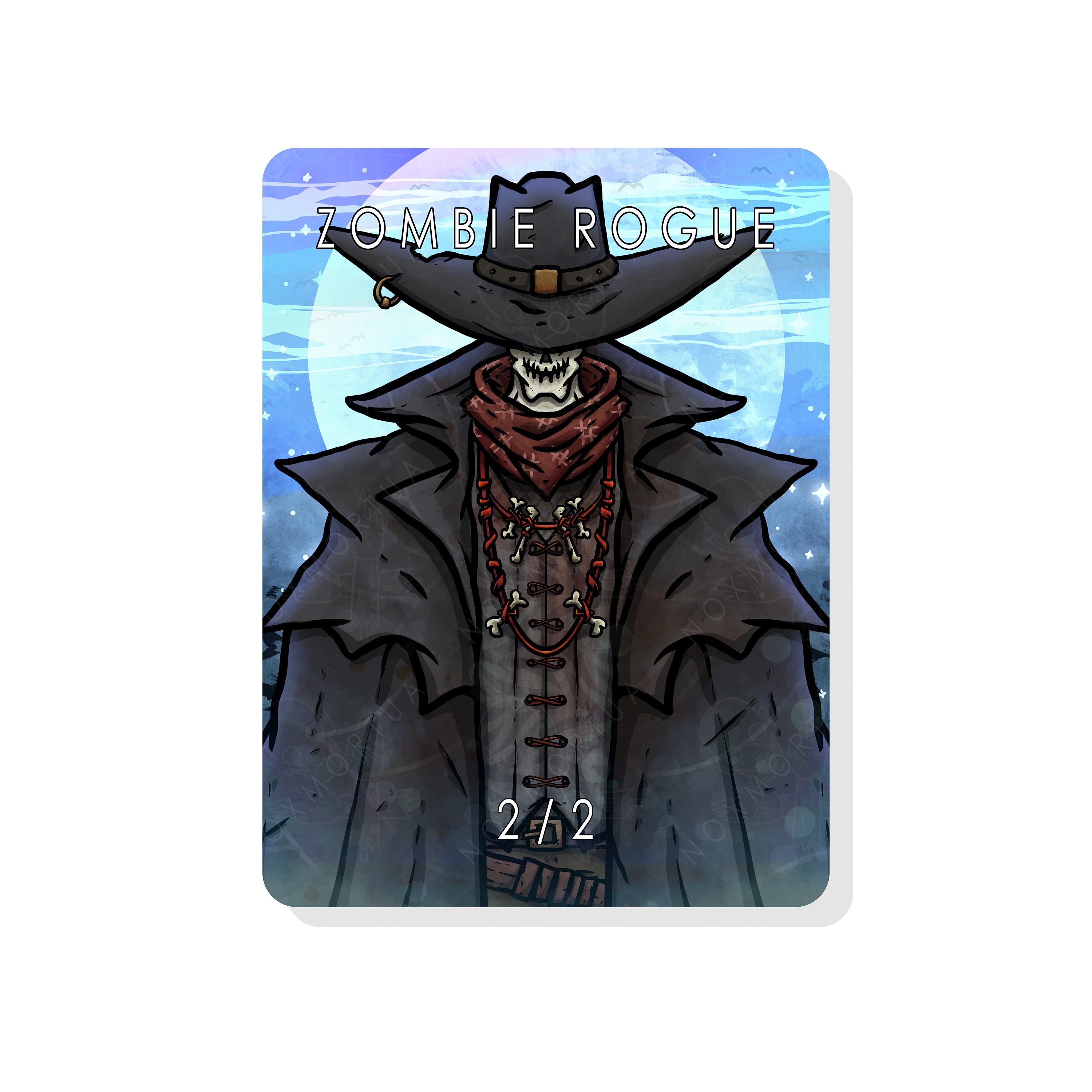 2/2 Zombie Rogue Token for Magic the Gathering - Etsy