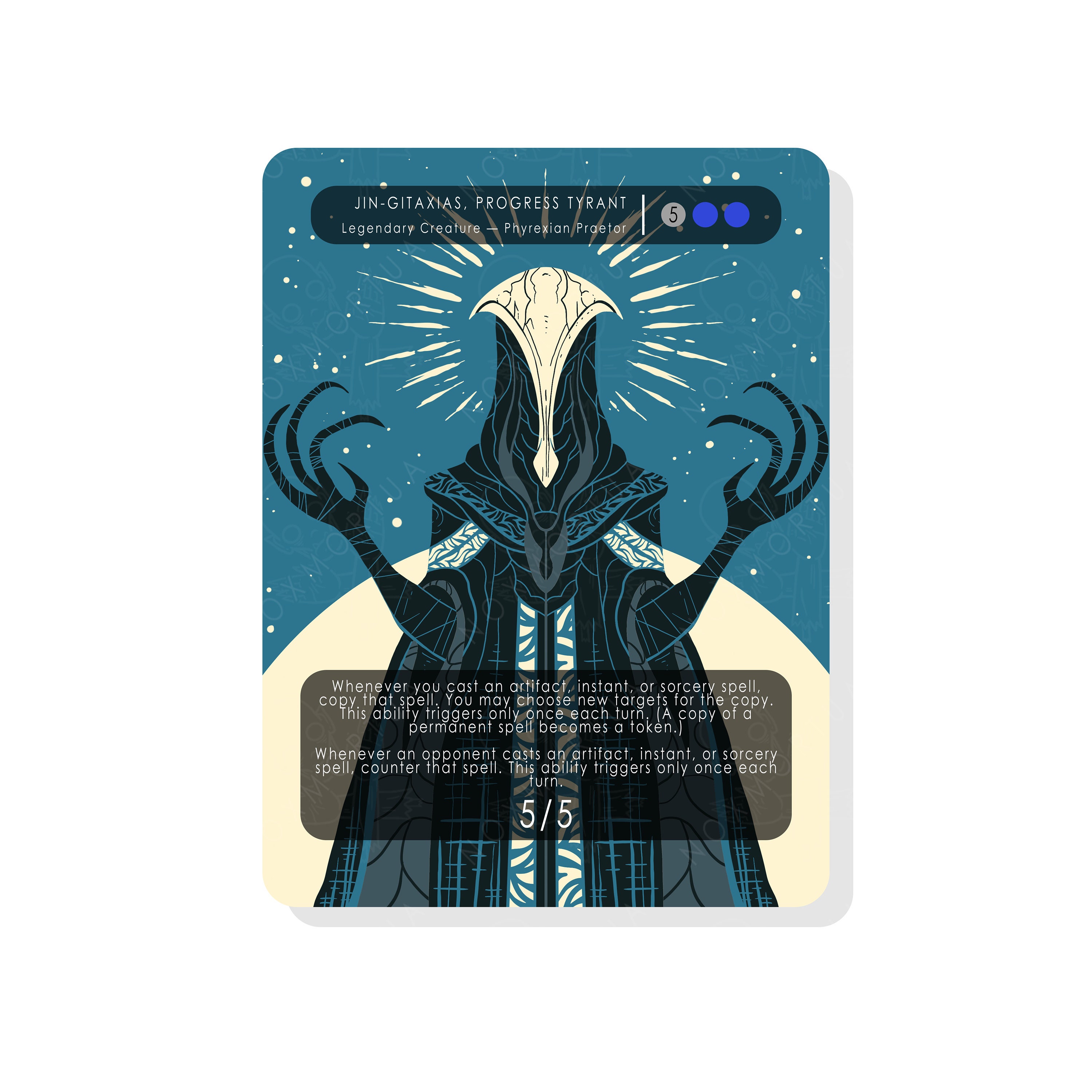 Jin-gitaxias, Progress Tyrant Proxy for Magic the Gathering - Etsy